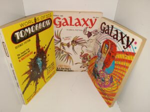 3 Sci-Fi Periodicals: Tomorrow: Science Fiction: Vol. 5, No. 2, Winter, 1970 / Galaxy Magazine: Science Fiction: Vol. 129, No. 1, September 1969 / Galaxy Magazine: Science Fiction: Vol. 129, No. 2, October 1969 (See Details)