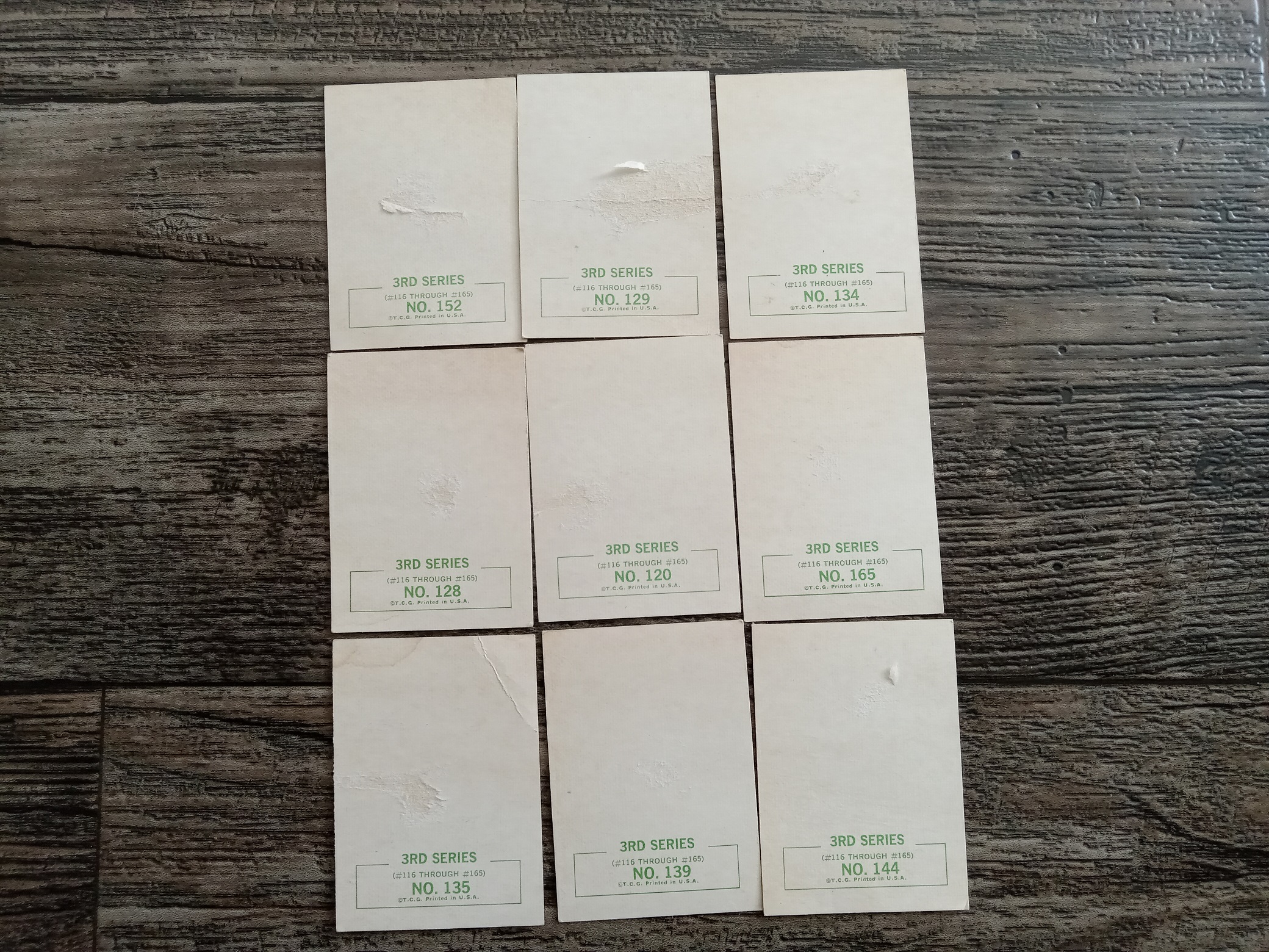 9 Beatles Cards (Signatures Printed)