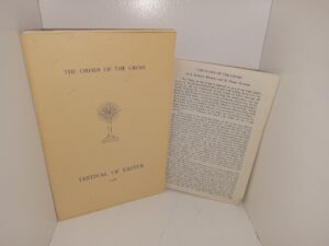 2 Order of the Cross Items: The Order of the Cross: Festival of Easter, 1961 / The Order of the Cross (1961)