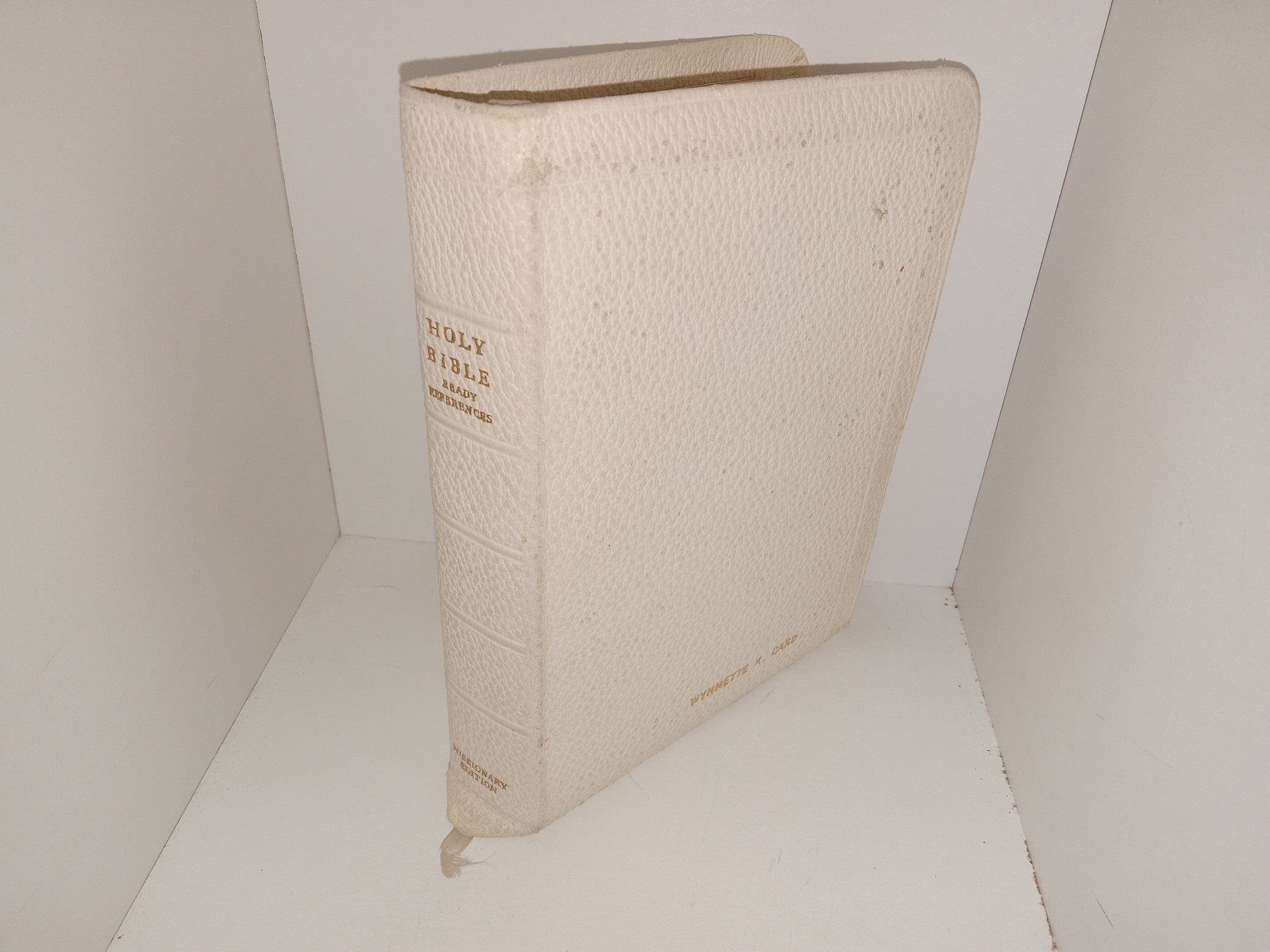 LDS, White Leather, Holy Bible: King Ready References, Missionary Edition (Unknown Publishing Date)