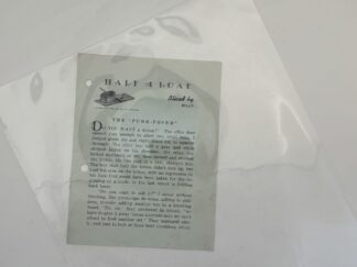 Half a Loaf (1951) by Billy Jenkins