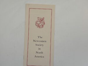 The Newcomen Society in North America Pamphlet (1972)