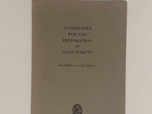 Guidelines for the Preparation of Manuscripts (1981)