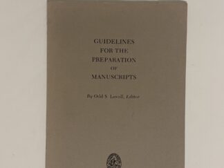 Guidelines for the Preparation of Manuscripts (1981)