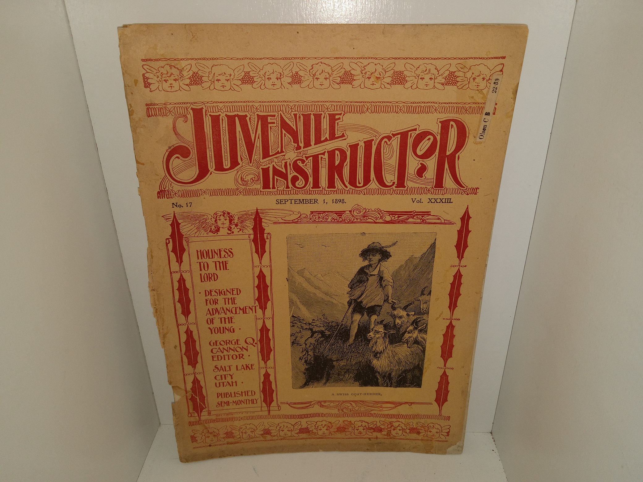 Juvenile Instructor: Vol. 33, No. 17, September 1, 1898 (1898)