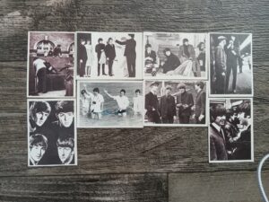 8 Collectible Beatles Cards (7 Beatles Movie Cards, and 1 from the 3rd Series)