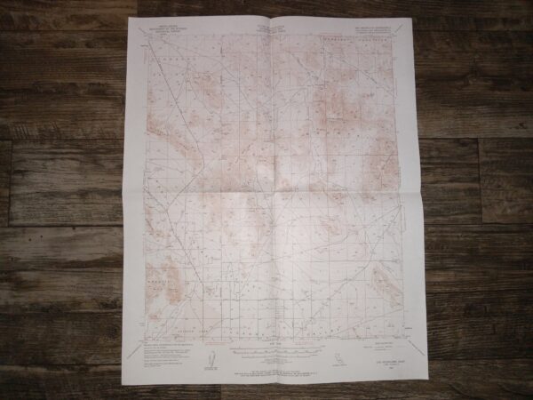 Map of the Ord Mountains, California (21″x17″ Map) (1955) ~ Unknown Cartographer