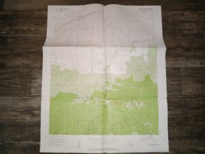 Map of Cedar Springs, California (1956)