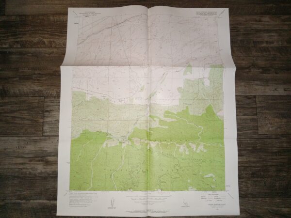 Map of Cedar Springs, California (1956)