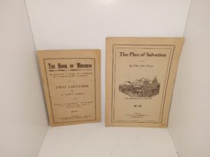 2 LDS Pamphlets: The Book of Mormon: An Account of Its Origin, With Evidences of Its Genuineness and Authenticity: Two Lectures / The Plan of Salvation (See Details)