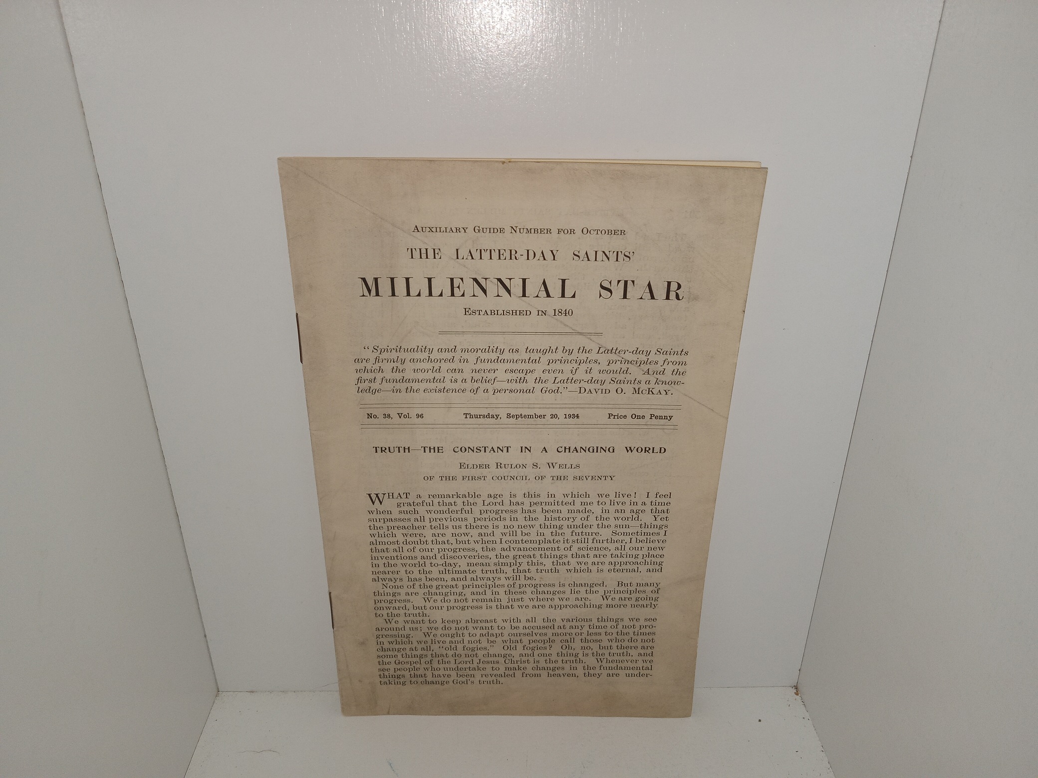 The Latter-day Saints’ Millennial Star: Vol. 38, No. 96, Thursday, September 20, 1934 (1934)