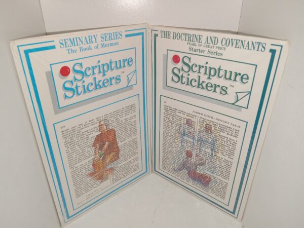 2 Sets of Scripture Stickers (The Book of Mormon, and D&C) (New) (1993)