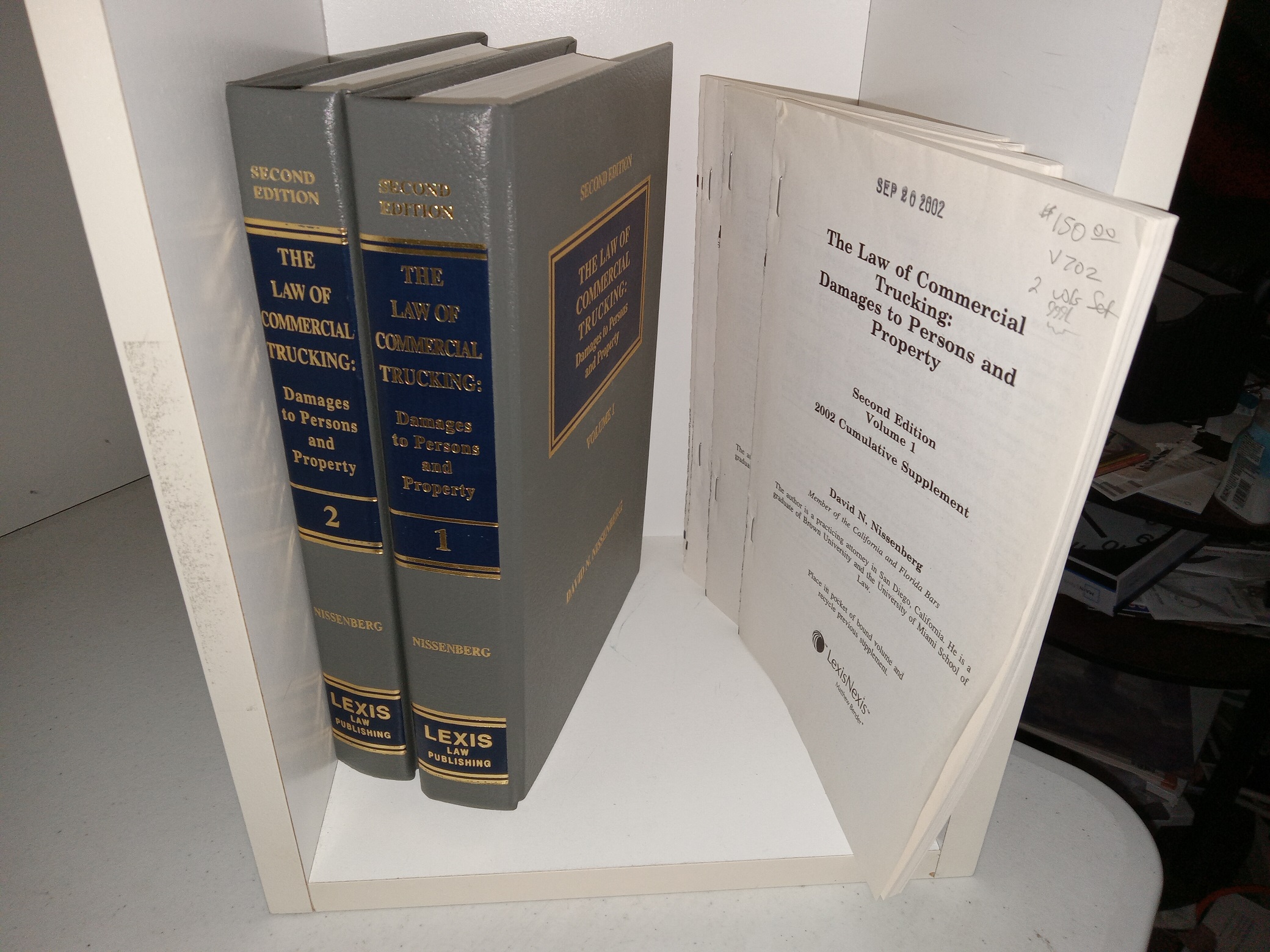The Law of Commercial Trucking 2 Vol. Set (1998) ~ by David N. Nissenberg