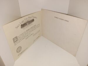 Salt Lake City High Schools Diploma Issued to Robert Joseph Smith in 1944 w/ Envelope