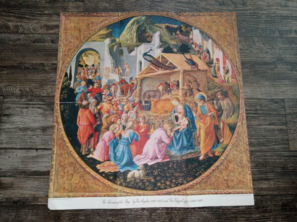 Adoration of Magi (7.5″x6″ Fold-Up Print) (1952)