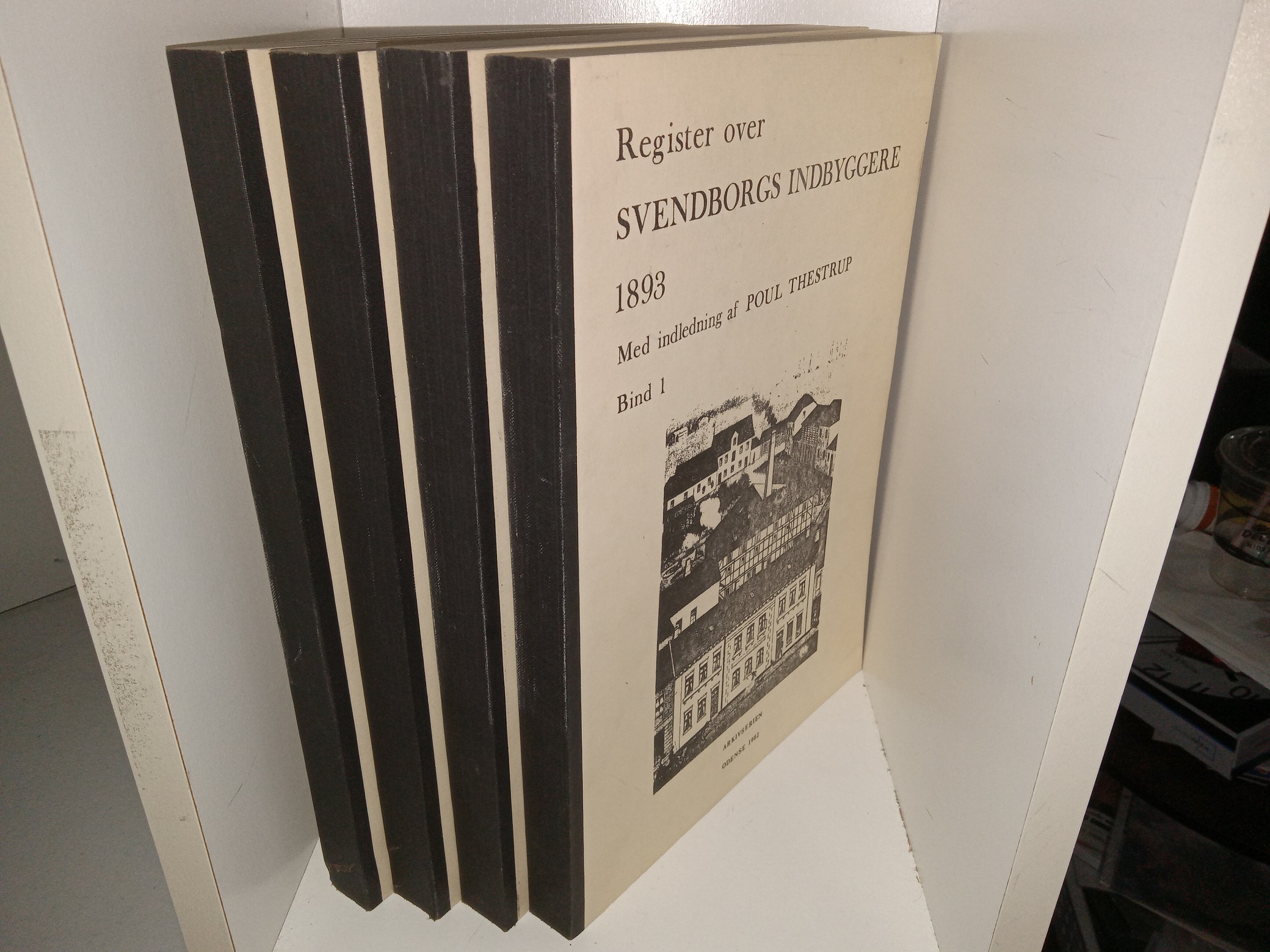 Register over Svendborgs Indbyggere 1893 Med indledning af Poul Thestrup 4 Vol. Set (1982) ~ Introduction by Poul Thestrup