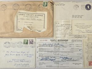 7 Items Relating to an LDS Missionary to Sweden in the 1940s