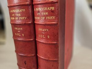 A Monograph of the Birds of Prey — 2 Huge Volumes — Leather —