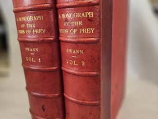 A Monograph of the Birds of Prey -- 2 Huge Volumes -- Leather --