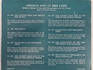 Map #497 in the Abingdon Maps of Bible Lands (series) — “Palestine in New Testament Times”