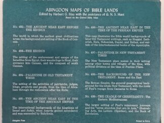 Map #497 in the Abingdon Maps of Bible Lands (series) --- "Palestine in New Testament Times"