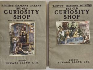 2 Volumes — The Old Curiosity Shop — Lloyd’s Sixpenny Dickens — “With the Original Illustrations” — London