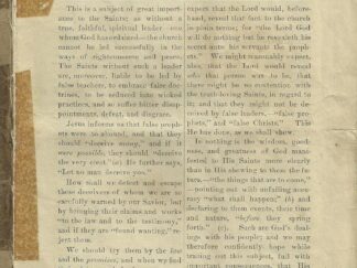 The Successor in the Prophetic Office and Presidency of the Church --- Rare RLDS Booklet