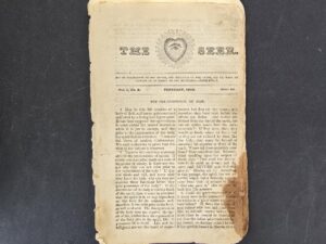 1853 — The Seer, Vol. 1. No. 2. — February 1853 — Orson Pratt — Single Issue — “Pre-Existence of Man” and “Celestial Marriage”