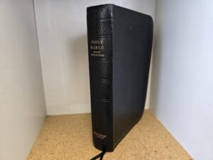 Holy Bible with Ready References [LDS] — Missionary Edition — Black Bendable Leather Binding — Code is: 50 B 77 — The Cleanest Copy We’ve Ever Seen!