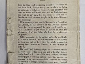 1880 — Angel of the Prairies — Parley P. Pratt — 24-Page Pamphlet (missing title page).