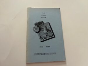 Utah Official Roster 1983-1984-Randy Fisher