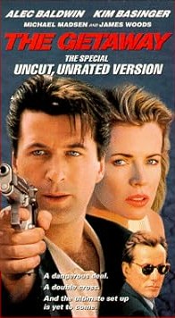Used VHS Tape — Getaway — Starring Alec Baldwin, Kim Bassinger, James Woods, etc….
