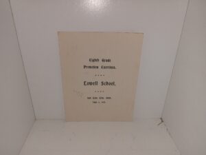 Eighth Grade Promotion Exercises: Lowell School: Salt Lake City, Utah, June 6, 1901 (Pamphlet) (Program) (1901)