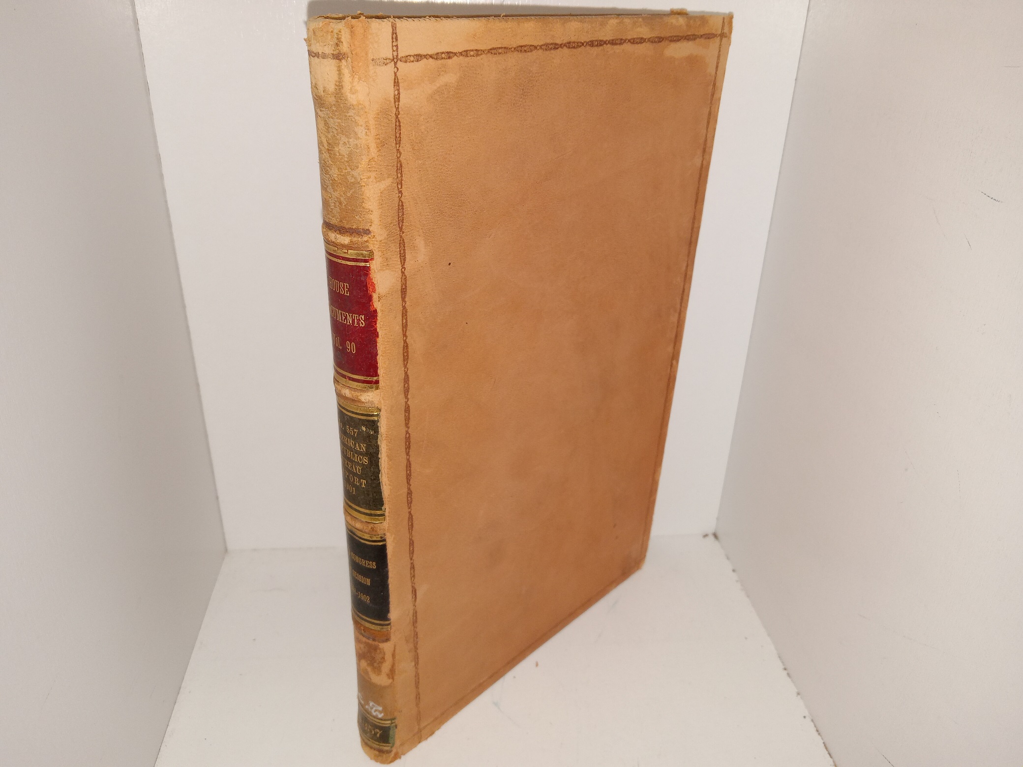 House Documents: Vol. 90, No. 557, American Republics Bureau Report, 1901 (Ex-Library) (Leather) (1902) ~ Unknown Author