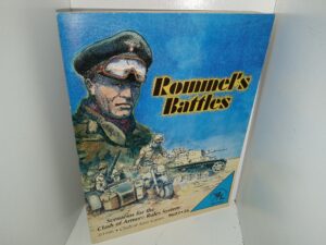 Rommel’s Battles: Scenarios for the Clash of Armor Rules System (1996) ~ by David B. Reynolds, and Charlie Spiegel, Cover Art by Rick Barber, Map Graphics by Martha Ruttle, Edited by Charlie Spiegel, Page Design by Tina Spiegel
