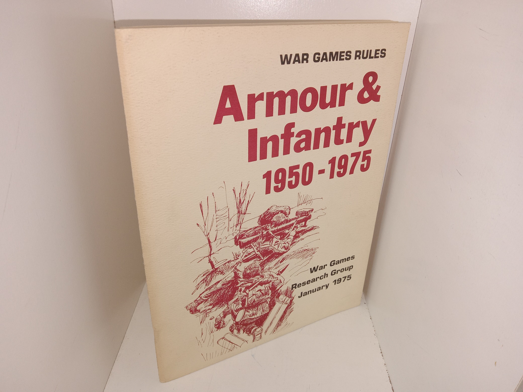 War Games Rules: Armour & Infantry 1950-1975: War Games, Research Group January 1975 (1975) ~ by War Games Research Group