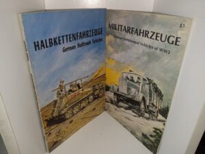 2 Books on German Military Vehicles of WWII: Armor Series: Vol. 7, Halbkettenfahrzeuge: German Halftrack Vehicles / Militarfahrzeuge: German Softskinned Cehicles of WW2 (See Details)