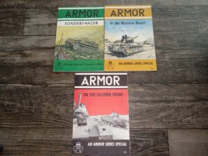 3 Armor Series Books: No. 9: Armor: Sonderpanzer: German Special Purpose Vehicles / No. 8: Armor: in the Western Desert: An Armor Series Special / No. 6: Armor: on the Eastern Front: An Armor Series Special (See Details)
