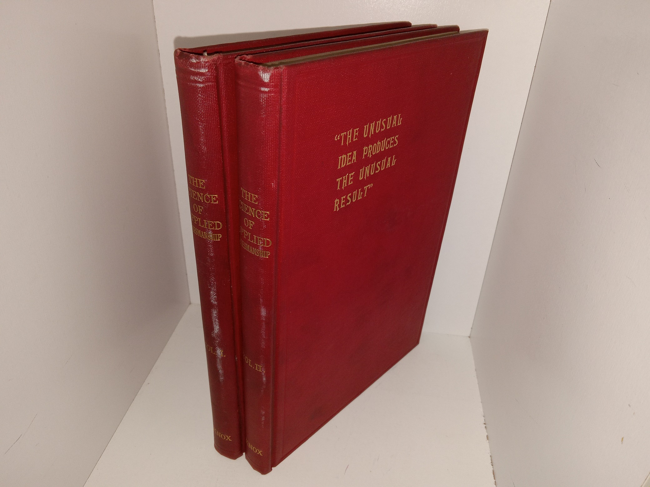 The Science of Applied Salesmanship 2 Vol. Set (1913-1914) ~ by James Samuel Knox