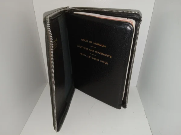 LDS, Black Vinyl, Triple Combination w/ Zippered Case (1964)