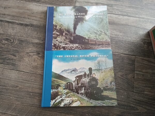 2 Pictorial Books about Railroads: “The Rio Grande Pictorial”: One-Hundred Years of Railroading Thru the Rockies / “The Crystal River Pictorial” (See Details)