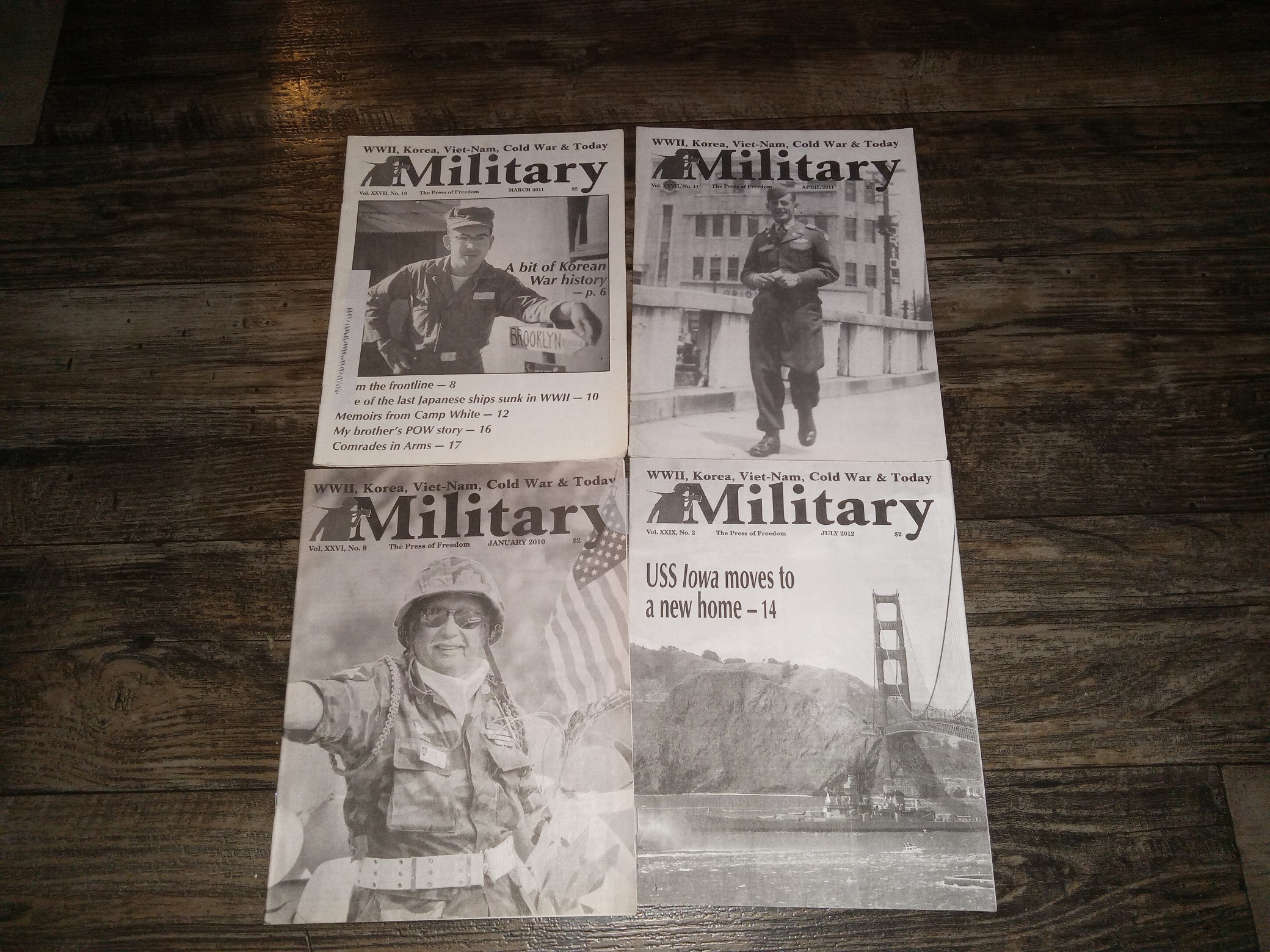 4 Misc. Issues of Military: WWII, Korea, Viet-Nam, Cold War & Today (See Details)