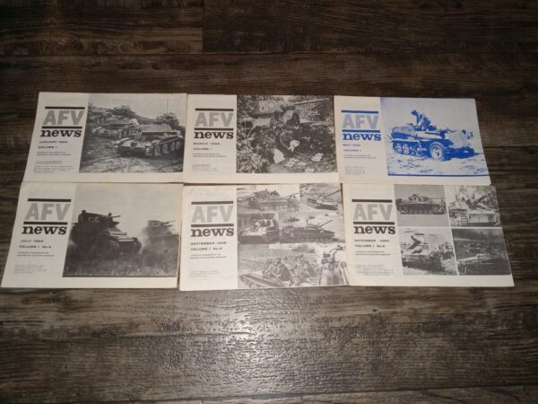 6 Issues of AFV News from 1966 (See Details)
