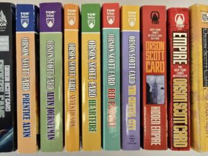 10 Paperbacks — Orson Scott Card Collection — Enchantment, Empire, Hidden Empire, Crystal City, Red Prophet, Heartfire, Seventh Son, Alvin Journeyman, Prentice Alvin, Ender’s Game