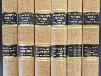 Bancroft's Works -- History of California --- Volumes 1-4 & 6-7 --- [Missing Volume 5]