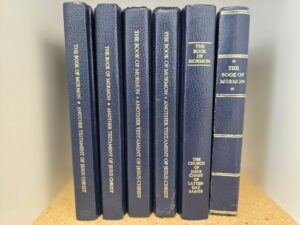 6 Copies of the Book of Mormon — Different Dates — 1974,1997, 2010, 2013, 2018, 2023