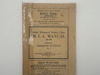 M.I.A. Manual 1927-1928