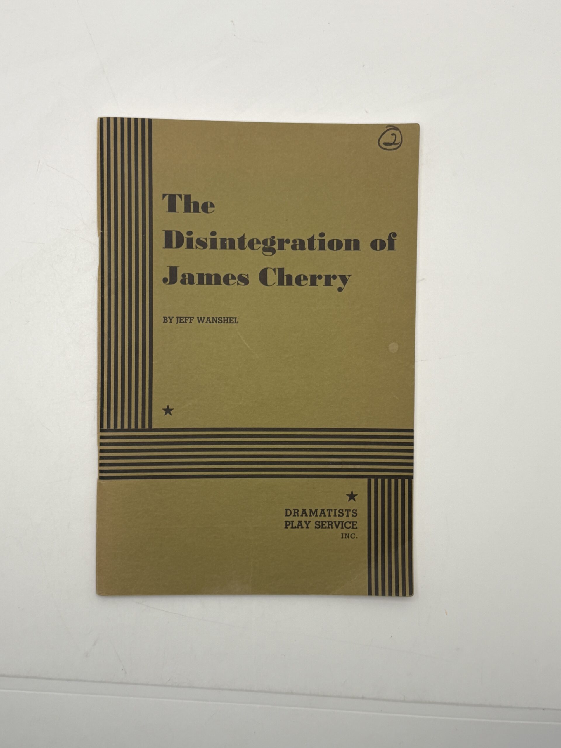 The Disintegration of James Cherry script (1970) by Jeff Wanshel