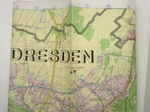 1954 Map of Dresden, Germany