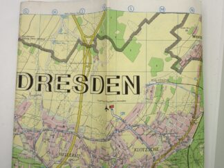 1954 Map of Dresden, Germany